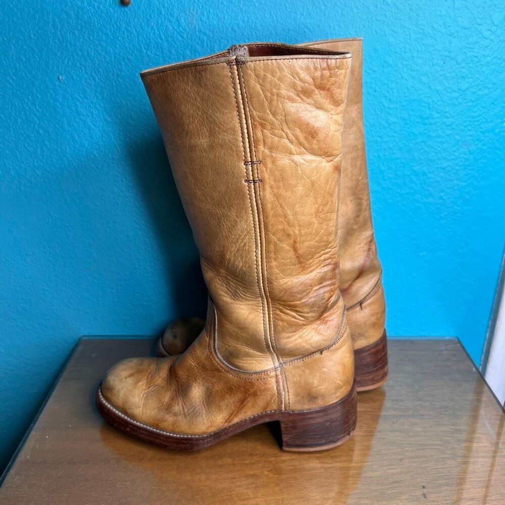Frye Tan Heeled Boots - Picture 2 of 9